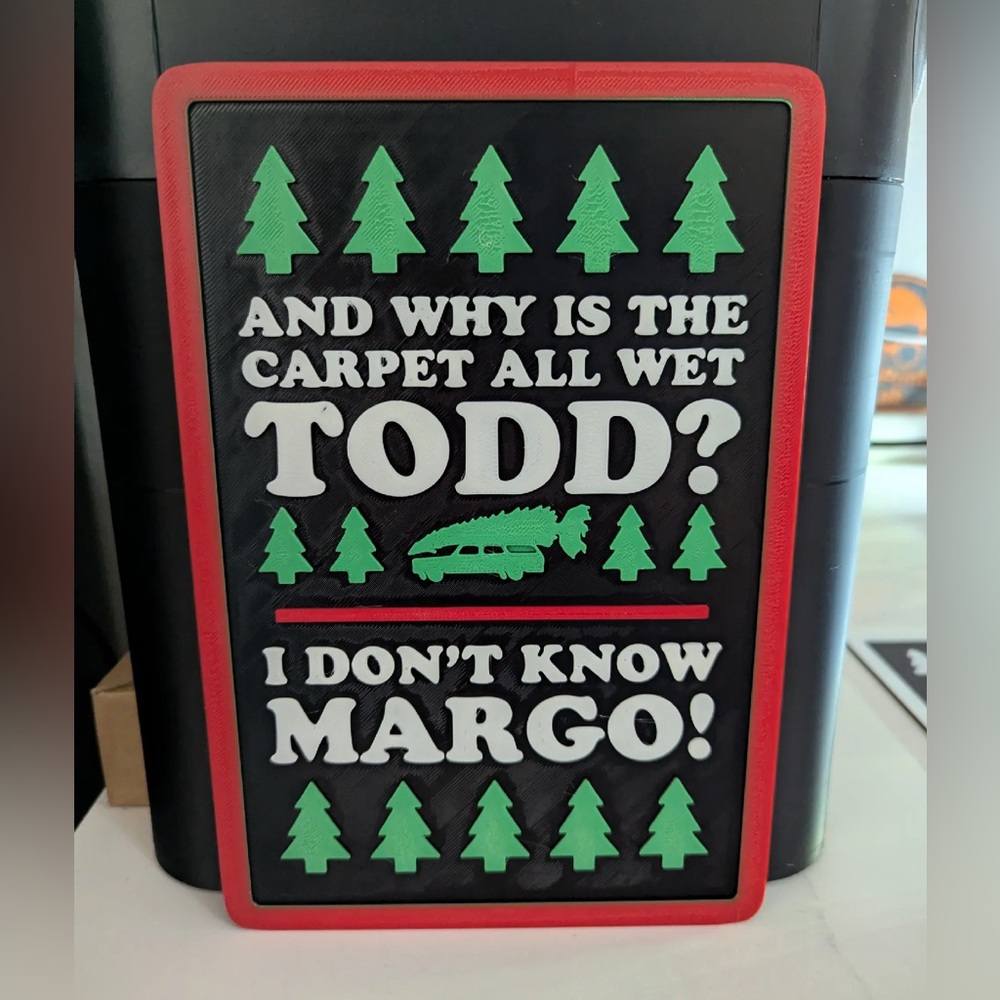 National Lampoon‘s Christmas vacation movie Margo Todd sign 
Christmas holiday